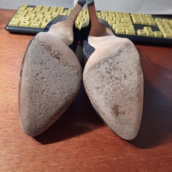 Coach Caya Signature Logo Platform High Heels Pump Black Size 7 Worn Few Times - Picture 5 of 6